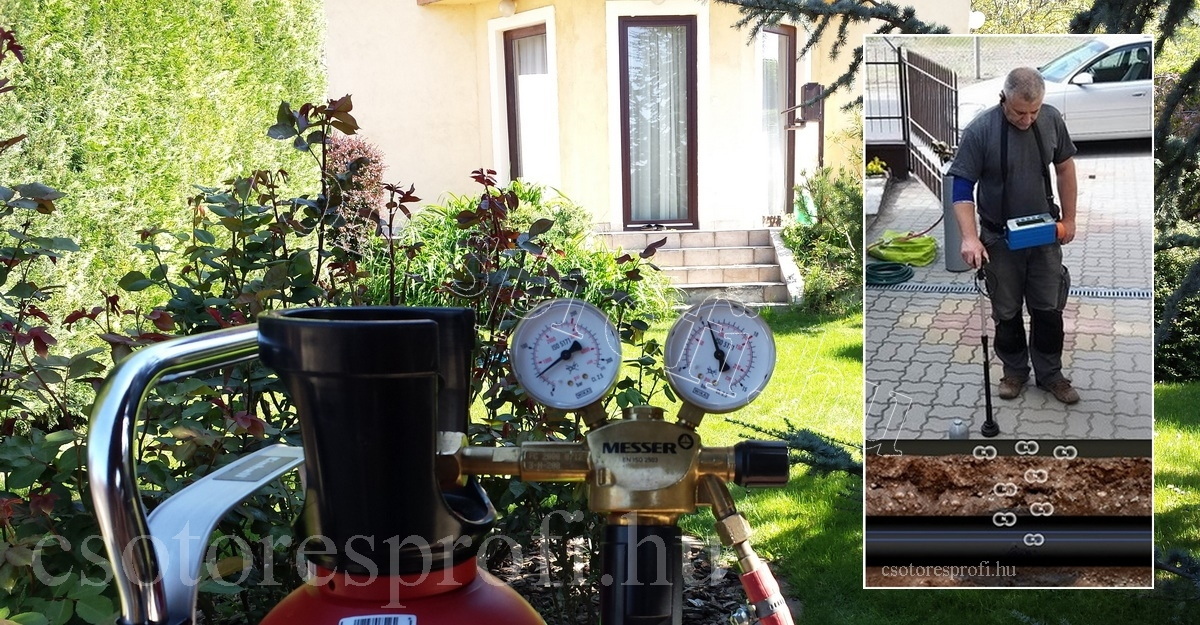 Műszeres csőtörés bemérés ár a Nívógáz Hungáriánál